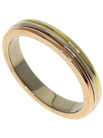 Cartier Cartier Three-Color Ring #48, 18K Yellow Gold/18K White Pink Gold, Women's. (view 1)