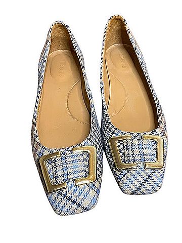Talbots Sutton Buckle Plaid Flats Flats (view 1)