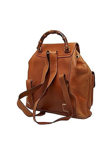 Gucci Gucci Bamboo Backpack/Daypack 003580016 Brown Leather Women's GUCCI (view 2)