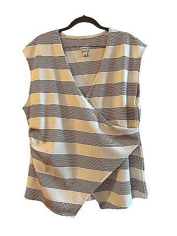 Maeve Sleeveless V-neck Faux Wrap Top Sleeveless T-Shirt (view 1)