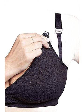 BUMPSuit The Comfy Nursing Bra in Black (view 2)
