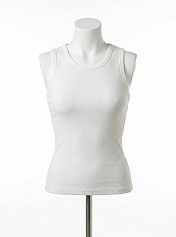 Le Lis Jenna Tank-Style Bodysuit in White (view 1)