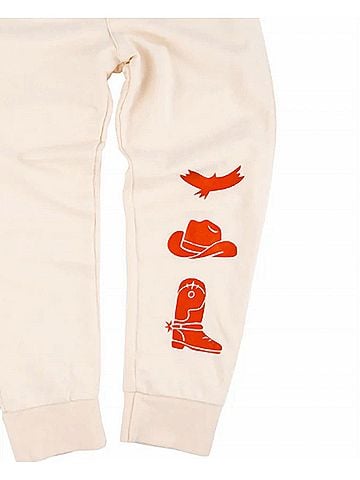 Miki Miette Boy's Ziggy Jogger Pants in Wild Horses (view 2)