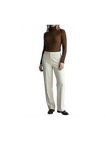 Ambar Mock Neck Long Sleeve Fitted Crop Top in Brown (view 2)
