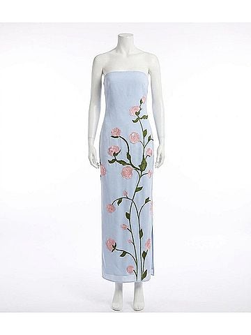 La Fuori Women's Whispering Tapestry Dress in Silver (view 1)