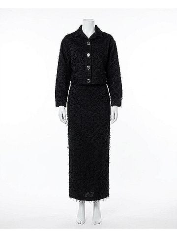 D'estree Andre Threads Cotton Jacket in Black (view 2)
