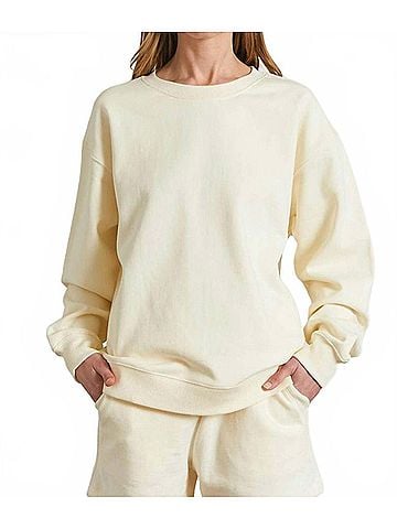 Almina Concept Women's The Boyfriend Sweatshirt in Yellow (view 2)