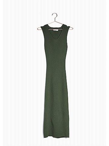 All:Row Women's Ophelia Dress in Forest Green (view 2)