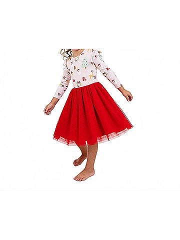 Emerson and Friends Sugar Plum Bamboo Tulle Dress in Multi (view 2)