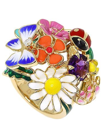 Christian Dior Christian Dior Dior Diorette #51 Ring, 18K Yellow Gold, Women's. (view 1)