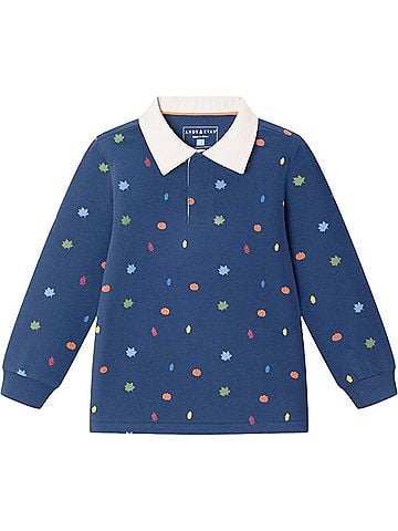 Andy & Evan Kid's Fall Themed Rugby Shirt (view 1)