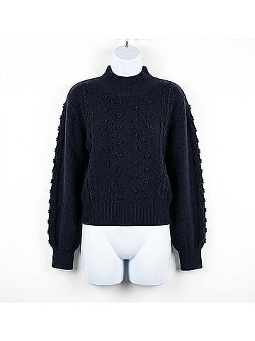Reformation Sinclair Wool Sweater in Navy (view 1)