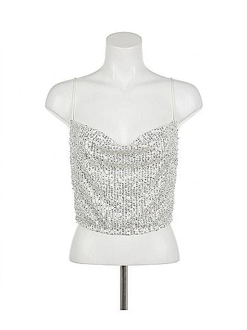 Walter Baker Cynthia Tank in Silver (view 1)