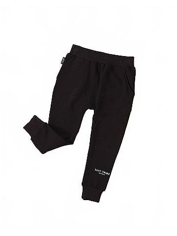 Tiny Tribe Kids Good Vibe Tribe Sweatpants in Black (view 2)
