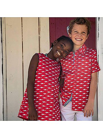Tuk Tuk Designs Mako Shark Shirt in Red (view 2)