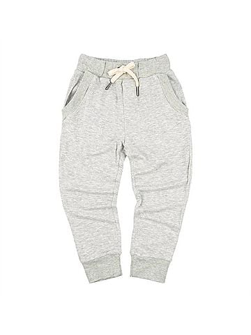 Miki Miette Boy's Ziggy Jogger Pants in Moon Grey (view 1)