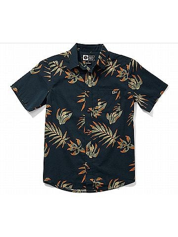 Salty Crew Boy's Oasis Short Sleeve Shirt in Navy (view 2)