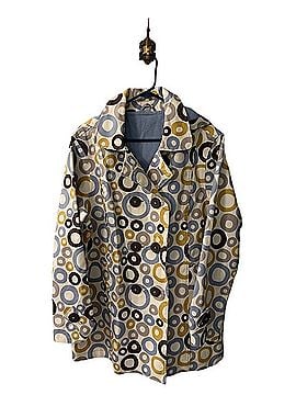 Boden Geometric Print Hooded Trench Coat Trenchcoat (view 2)