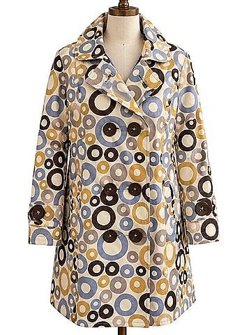 Boden Geometric Print Hooded Trench Coat Trenchcoat (view 1)