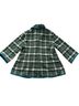 Tabitha 65% Polyester 16% Acrylic 11% Wool 3% Rayon 3% Cotton 2% Nylon 100% Polyester Plaid Green White Black Jacket Size L - photo 2