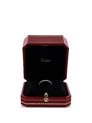 Cartier Etincelle de Cartier Eternity Wedding Band Ring 18K White Gold Diamonds 1.5mm (view 2)
