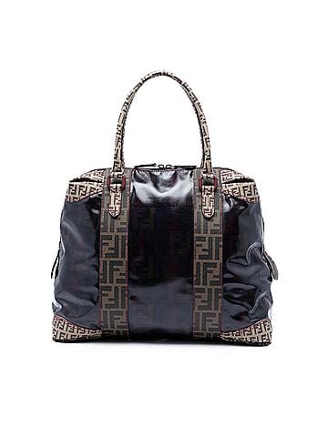 Fendi Large Zucca Coated Canvas B Mix Tote (view 1)
