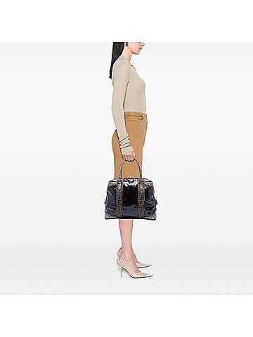 Fendi Large Zucca Coated Canvas B Mix Tote (view 2)