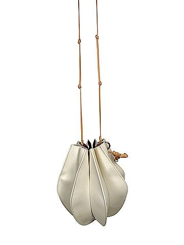 Ulla Johnson Lotus Flower Pochette Leather Bucket Bag (view 2)