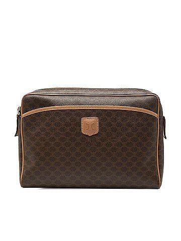 Céline Macadam Coated Canvas Clutch (view 1)