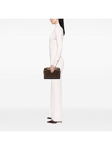 Céline Macadam Coated Canvas Clutch (view 2)