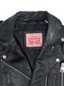 Levi's Black Leather Jacket Size XS - photo 2