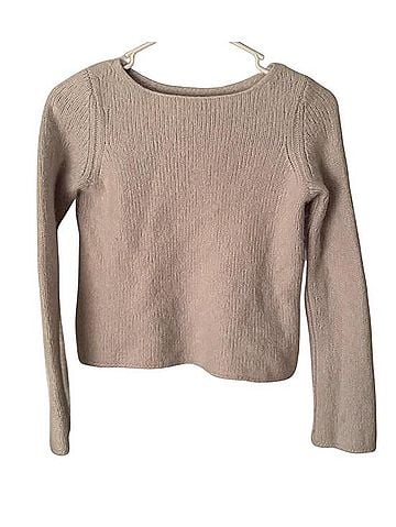 Vince. Shrunken Boxy Sweater Cashmere Pullover Sweater (view 1)