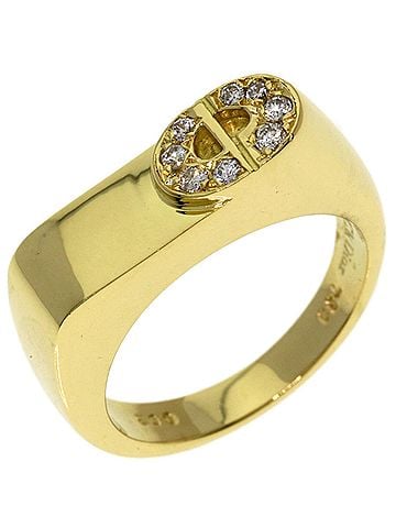 Christian Dior Christian Dior Dior Logo Diamond Ring - 18K Yellow Gold Women's (view 2)