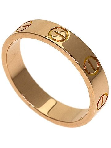 Cartier Cartier Mini Love Ring #47, 18K Pink Gold, Women's Ring, CARTIER (view 1)