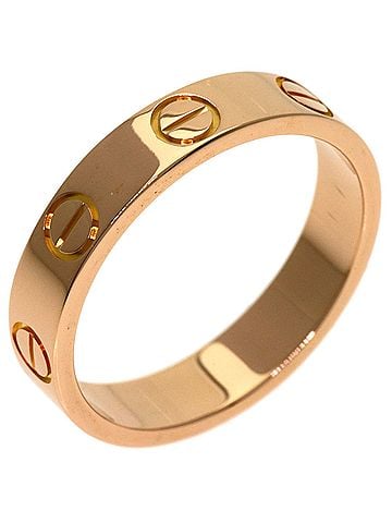 Cartier Cartier Mini Love Ring #47, 18K Pink Gold, Women's Ring, CARTIER (view 2)