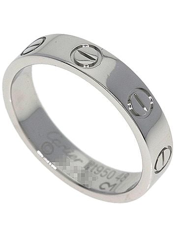 Cartier Cartier Mini Love Ring #48, Platinum PT950, Women's Ring, CARTIER (view 1)