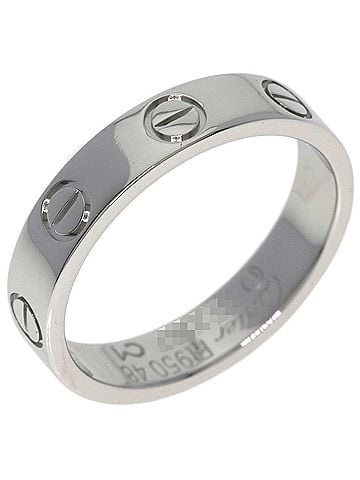 Cartier Cartier Mini Love Ring #48, Platinum PT950, Women's Ring, CARTIER (view 2)