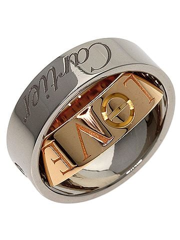 Cartier Cartier Secret Love #47 Ring, 18K White Gold/18KPG, Women's, CARTIER (view 2)