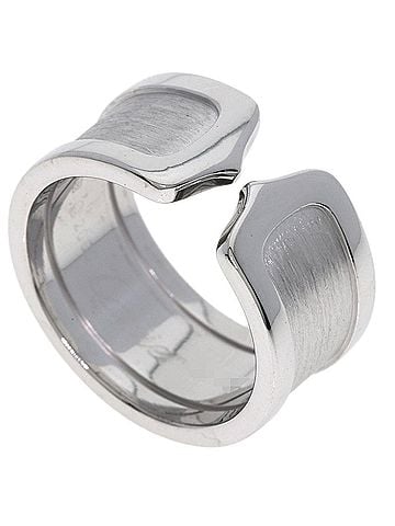 Cartier Cartier C2 Ring LM #53 Ring, 18K White Gold, Women's, CARTIER (view 1)