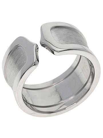 Cartier Cartier C2 Ring LM #53 Ring, 18K White Gold, Women's, CARTIER (view 2)