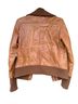 Context 100% Leather Brown Leather Jacket Size S - photo 2