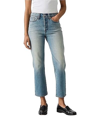 Levi's Wedgie Straight Ankle Jeans (view 1)