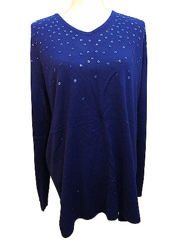 Norton McNaughton colorful embellished Long Sleeve Top (view 1)