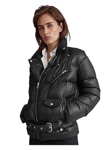 Polo by Ralph Lauren Down filled Moto Jacket (view 2)