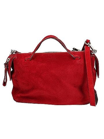 Bally BALLY Suede 2-Way Shoulder Handbag, Red, Women's (view 1)