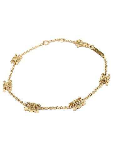 Céline CELINE 460MT6BRA.35OR Triomphe Mini Bracelet Gold Finish Brass Women's (view 1)
