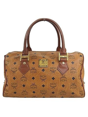 MCM MCM Visetos Brown Handbag (view 1)