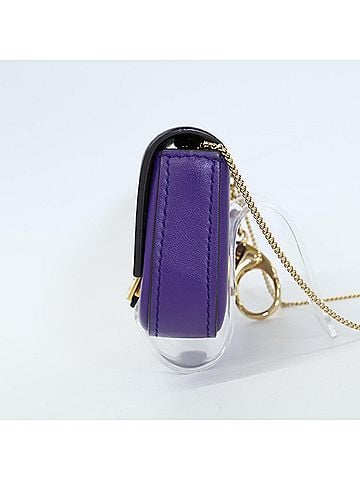 Fendi FENDI 7AR798 Nano Bucket Charm Shoulder Bag, Purple, Women's (view 2)