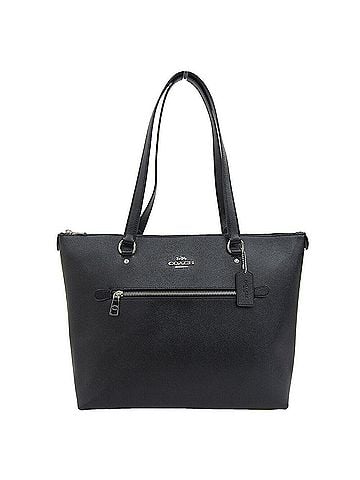 Coach Coach F79608 Tote Bag, Handbag, Leather, Black (view 1)