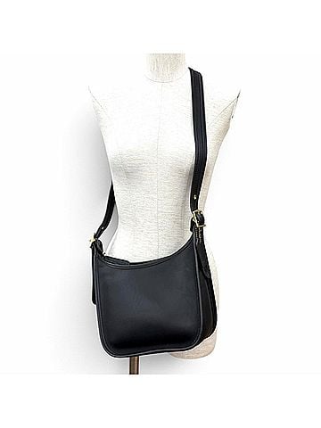 Coach COACH Vintage 9950 Old Coach Charm Glove Leather Shoulder Bag Black Women's (view 2)